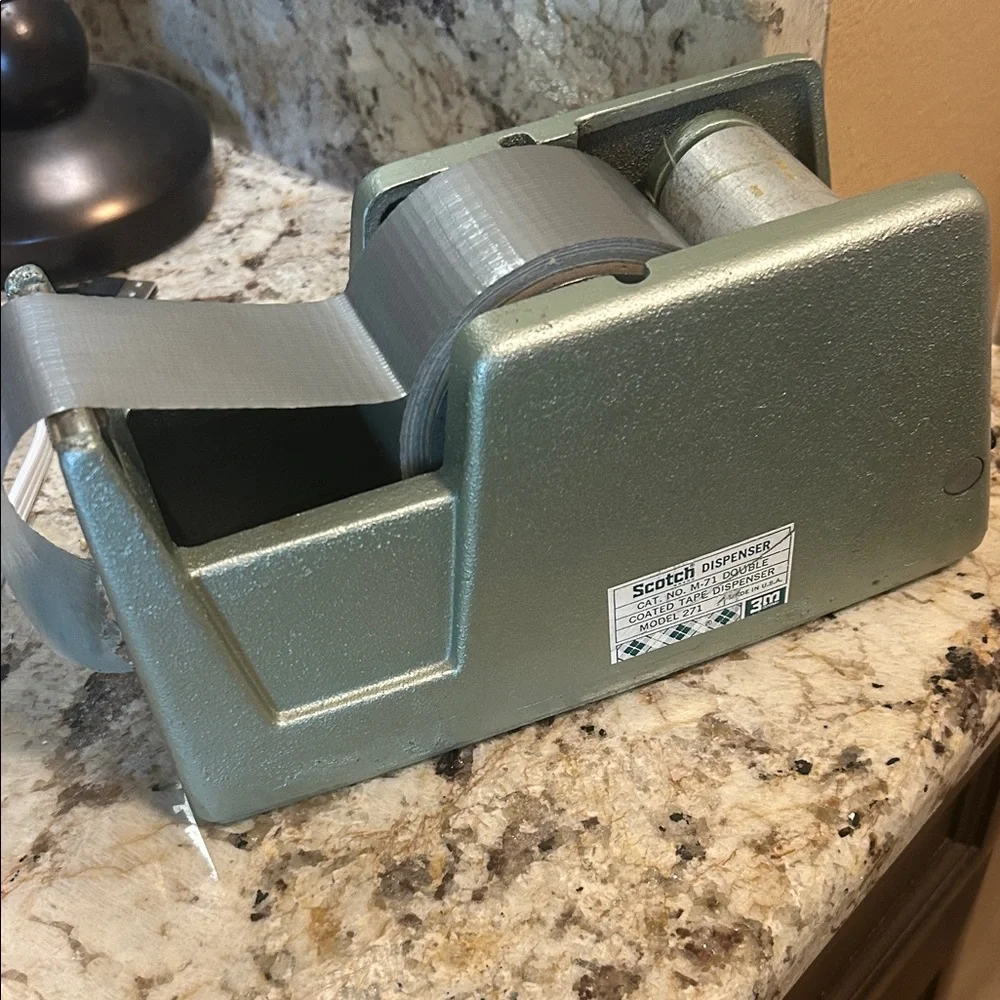 Scotch Green Metal Double Coated Tape Dispenser - Model 271